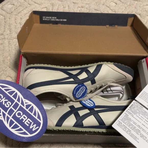Onitsuka Tiger by Asics Men's Sneakers - White and Navy - Picture 3 of 7